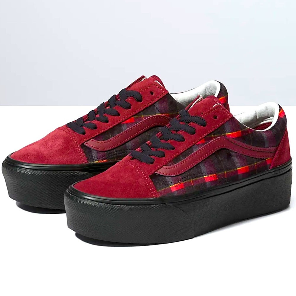Vans Platform Plaid Sneakers